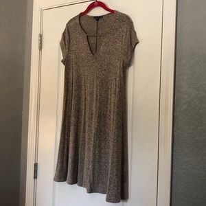 Keyhole Knit Swing Dress